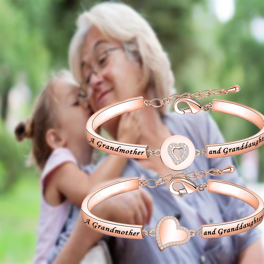 Amazon.com: BEKECH Grandma Granddaughter Gifts The Love